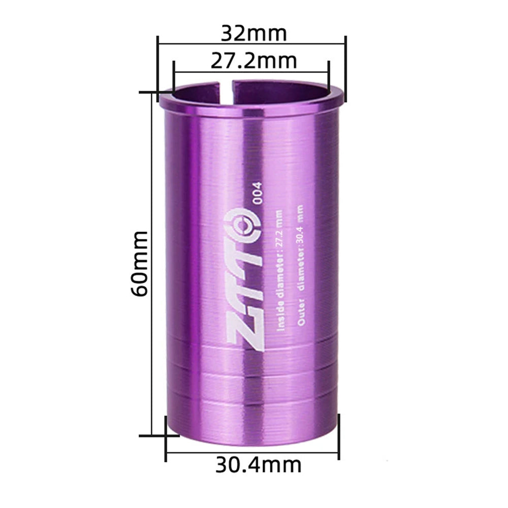 ZTTO Bike Seat Post Adapter Aluminum Bicycle Seat Post Tube Reducing Sleeve Converter ZTTO Bike Seat Post Adapter Aluminum Bicycle Seat Post Tube Reducing Sleeve Converter